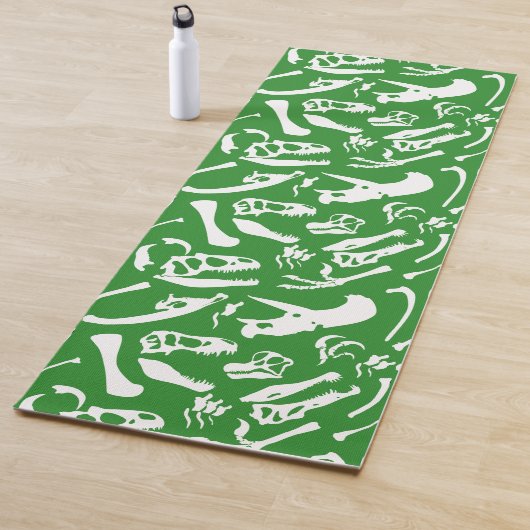 Tapis De Yoga Os de dinosaure (vert) (En situation)