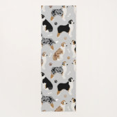 Tapis De Yoga Os et pattes des bergers australiens (Dos)