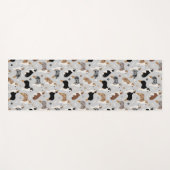 Tapis De Yoga Os et pattes des bergers australiens (Devant (Horizontal))