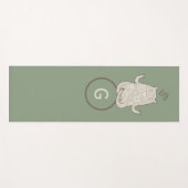 Tapis De Yoga Ours de yoga Monogramme (Devant (Horizontal))