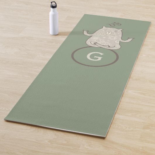 Tapis De Yoga Ours de yoga Monogramme (En situation)