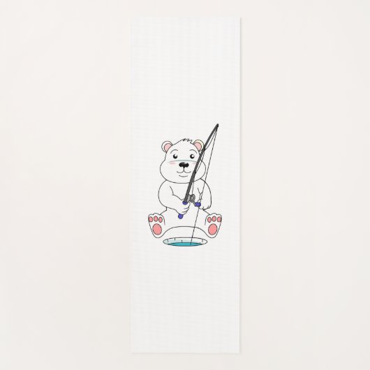 Tapis De Yoga Ours polaire de pêche (Devant)