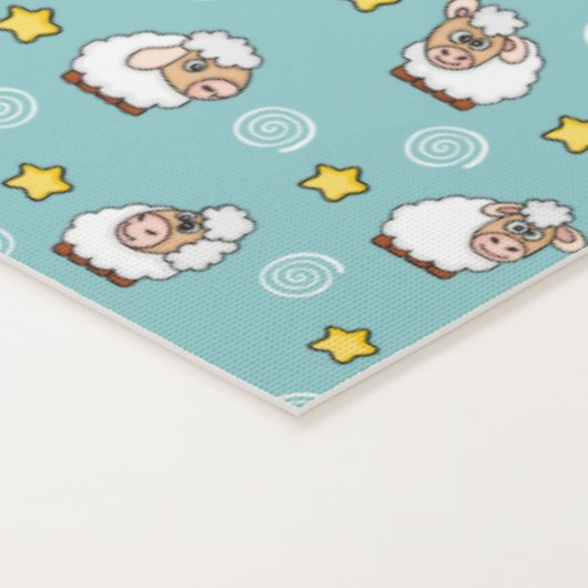 Tapis De Yoga Ovelhas nas estrelas (Détail)