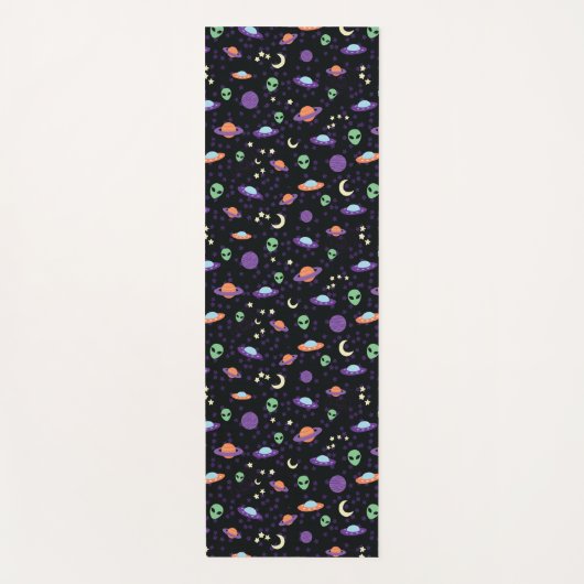 Tapis De Yoga OVNI Alien dans l'espace (Devant)