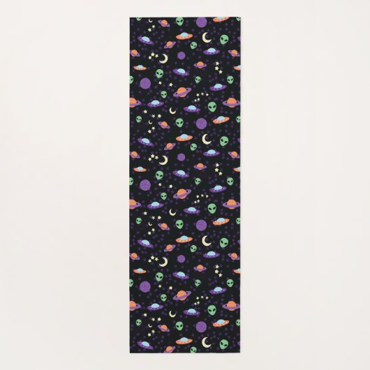 Tapis De Yoga OVNI Alien dans l'espace (Dos)