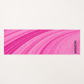 Tapis De Yoga Paillette rose (Devant (Horizontal))