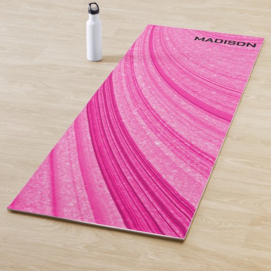 Tapis De Yoga Paillette rose (En situation)