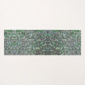 Tapis De Yoga Paillettes de parties scintillant émeraude vert (Devant (Horizontal))