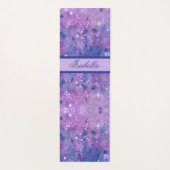 Tapis De Yoga Paillettes de peinture rose violet (Dos)
