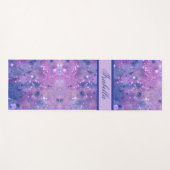 Tapis De Yoga Paillettes de peinture rose violet (Devant (Horizontal))