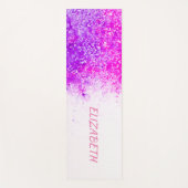 Tapis De Yoga Paillettes roses (Devant)