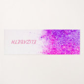 Tapis De Yoga Paillettes roses (Devant (Horizontal))