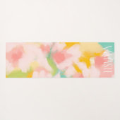 Tapis De Yoga Painterly abstraite prairie Namaste (Dos (Horizontal))