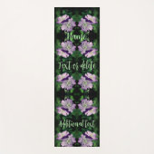 Tapis De Yoga Paire de fleurs de géranium violet Abstraite perso (Devant)