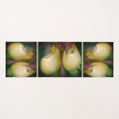 Tapis De Yoga Paire de fleurs d'orchidée blanche (Devant (Horizontal))