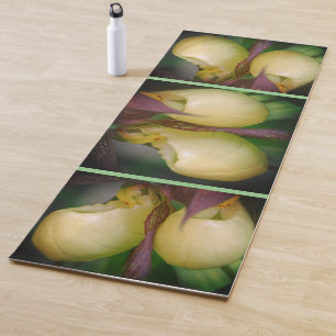 Tapis De Yoga Paire de fleurs d'orchidée blanche