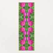 Tapis De Yoga Paire de fleurs rose Zinnia gros Abstrait (Devant)