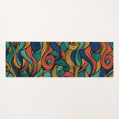 Tapis De Yoga Paisley haché (Devant (Horizontal))