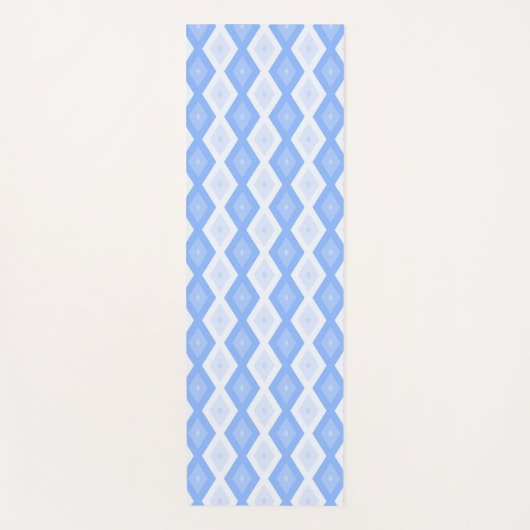 Tapis De Yoga Pale blue diamond pattern (Devant)