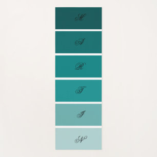Tapis De Yoga Palette couleur cyan foncé moderne personnalisée