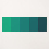 Tapis De Yoga Palette rayures vertes (Devant (Horizontal))