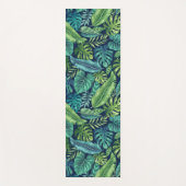 Tapis De Yoga Palm vert et Turquoise Tropical Banana Monstera Fe (Devant)