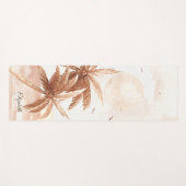 Tapis De Yoga Palmes tropicales rustiques (Devant (Horizontal))