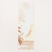 Tapis De Yoga Palmier Tropical Rustique (Dos)