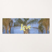 Tapis De Yoga Palmiers Amour (Devant (Horizontal))