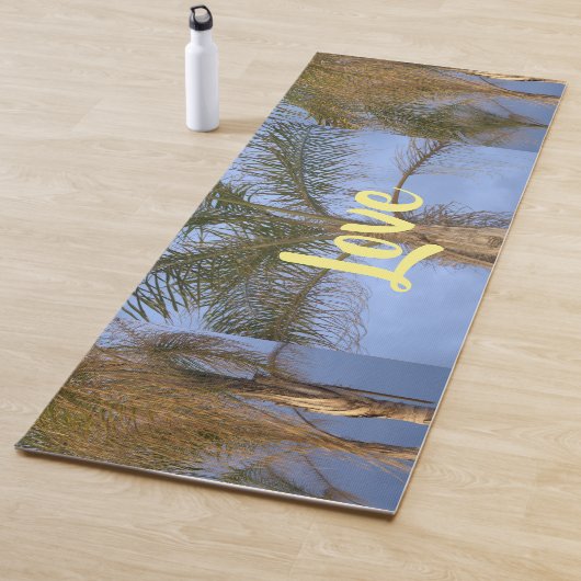 Tapis De Yoga Palmiers Amour (En situation)