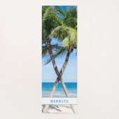 Tapis De Yoga Palmiers de plage tropicaux do-it-yourself photo p (Dos)
