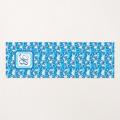 Tapis De Yoga Palmiers d'été monogrammes Yoga Mat (Devant (Horizontal))