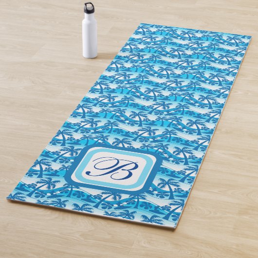 Tapis De Yoga Palmiers d'été monogrammes Yoga Mat (En situation)