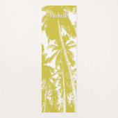 Tapis De Yoga Palmiers en or Posterisé (Devant)