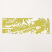 Tapis De Yoga Palmiers en or Posterisé (Devant (Horizontal))