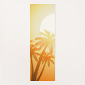 Tapis De Yoga Palmiers tropicaux au coucher du soleil (Devant)