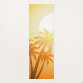 Tapis De Yoga Palmiers tropicaux au coucher du soleil (Dos)