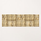 Tapis De Yoga Papier parchemin en feuille d'érable d'or japonais (Devant (Horizontal))