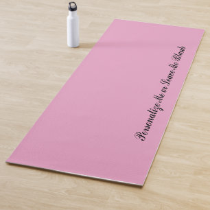 Tapis De Yoga Papillon Amour Uni Magenta 4 Personnalisé