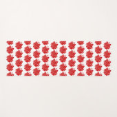 Tapis De Yoga Papillon asiatique Japonais Conception Kamon (Devant (Horizontal))