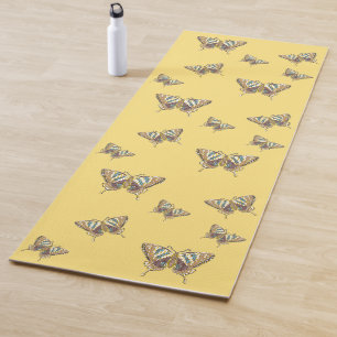 Tapis de yoga Papillon Aztec