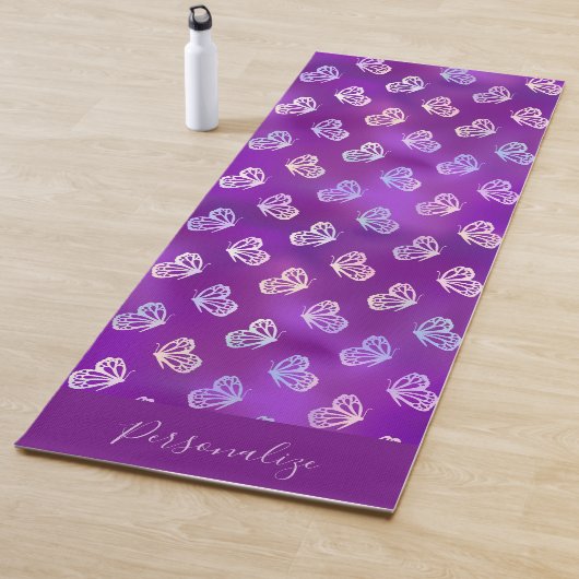 Tapis De Yoga Papillon belle papillon violet papillons Zen (En situation)