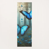 Tapis De Yoga Papillon bleu Morpho (Dos)
