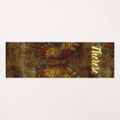 Tapis De Yoga Papillon d'art (Devant (Horizontal))