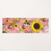 Tapis De Yoga Papillon de tournesol Bumblebee Yoga Mat (Devant (Horizontal))