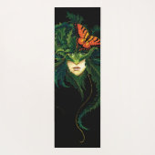 Tapis De Yoga Papillon Feuille vert Dryad (Dos)