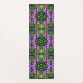 Tapis De Yoga Papillon Lady Peint Sur Aster Flower Abstrait (Devant)