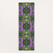 Tapis De Yoga Papillon Lady Peint Sur Aster Flower Abstrait (Dos)