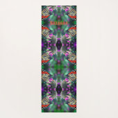 Tapis De Yoga Papillon Monarque Sur Fleur Abstrait Personnalisé (Dos)