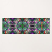 Tapis De Yoga Papillon Monarque Sur Fleur Abstrait Personnalisé (Devant (Horizontal))